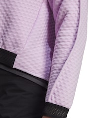 adidas Purple Terrex Hike 1/2 Zip Fleece - Image 6 of 10