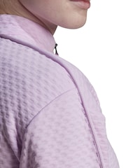 adidas Purple Terrex Hike 1/2 Zip Fleece - Image 8 of 10