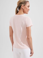 Hobbs Pink Pixie 100% Cotton T-Shirt - Image 2 of 4