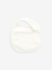 Delicate White Animal 3 Pack Regular Bibs - Image 2 of 4