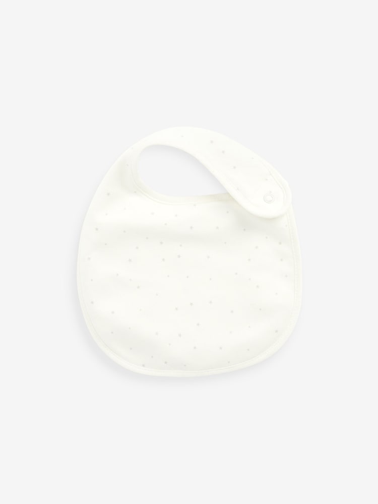 Delicate White Animal 3 Pack Regular Bibs - Image 2 of 4
