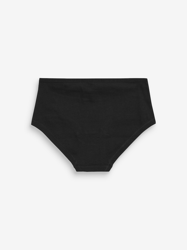 Black Elastic Hipster Briefs 10 Pack (2-16yrs) - Image 3 of 3