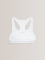 White 7 Pack Racer Back Crop Tops (5-16yrs) - Image 2 of 4