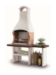Palazzetti White Garden Jesolo 2 Masonry BBQ with Side Table - Image 1 of 1