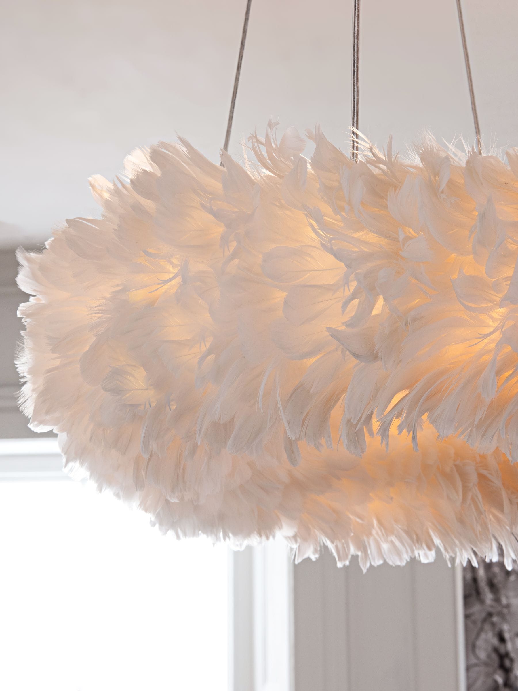 Lipsy feather light shade white new arrivals