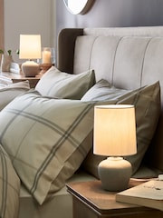 Grey Lydford Bedside Table Lamp - Image 1 of 4