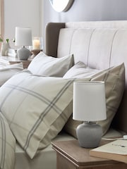Grey Lydford Bedside Table Lamp - Image 2 of 4