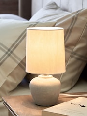 Grey Lydford Bedside Table Lamp - Image 3 of 4