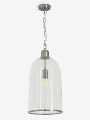 Brushed Chrome Gloucester Tall Pendant Ceiling Light - Image 7 of 7