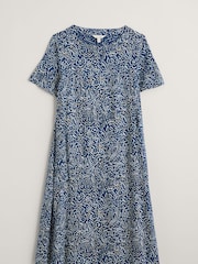 Seasalt Cornwall Blue Pipers Short Sleeve Dress - Image 6 of 7