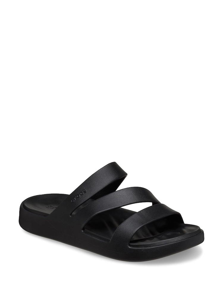Crocs Black Adults Getaway Strappy Sandals - Image 2 of 7