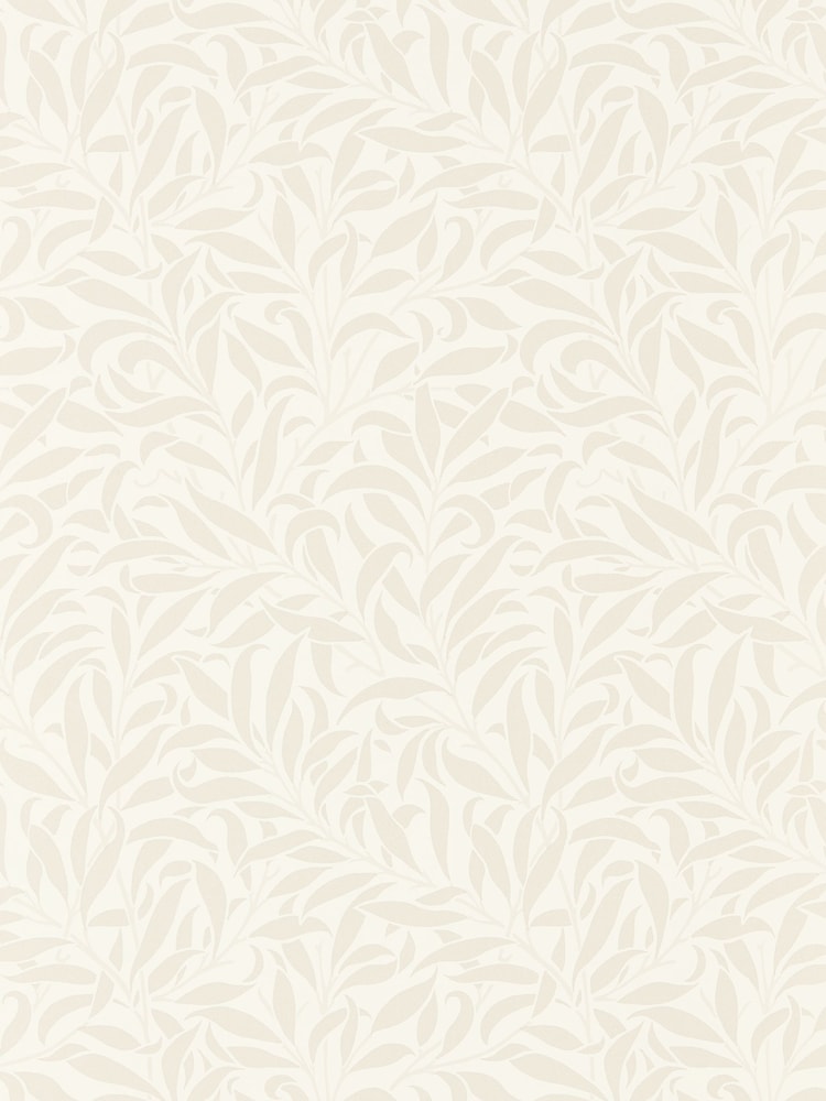 Morris & Co. Cream Pure Willow Bough 10.05M Wallpaper - Image 1 of 1 Morris & Co. Cream Pure Willow Bough 10.05M Wallpaper - Image 1 of 1