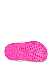 Crocs Neon Pink Toddler Classic Lined Clogs - Image 7 of 7