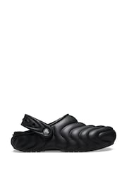 Crocs Black Classic Lined Overpuff Clogs - Image 1 of 6