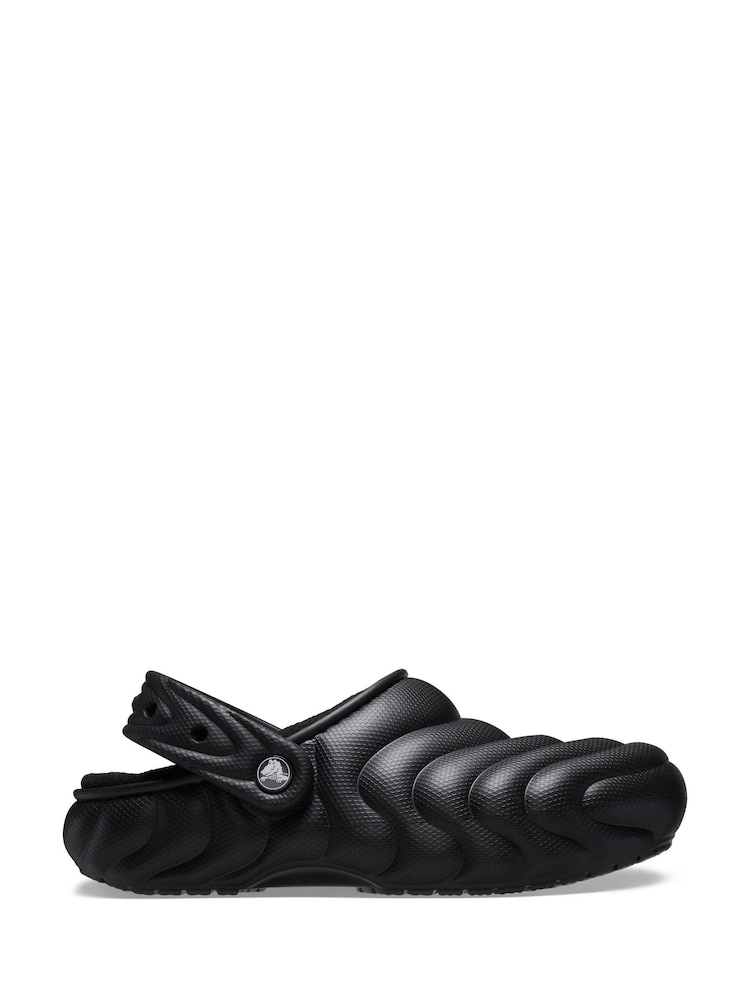 Crocs Black Classic Lined Overpuff Clogs - Image 1 of 6