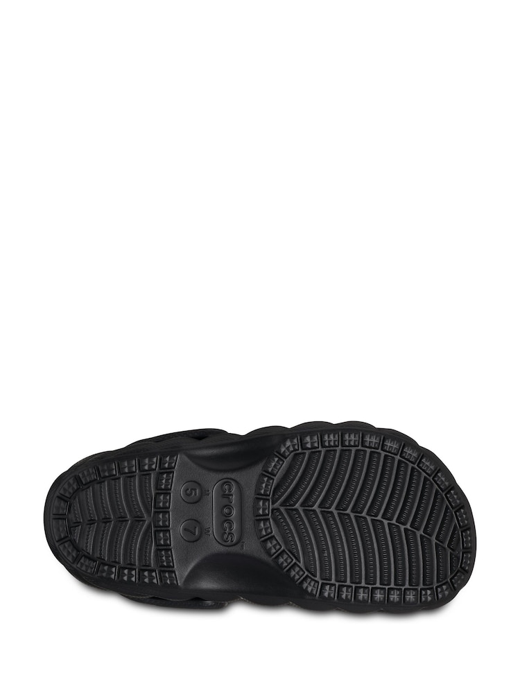 Crocs Black Classic Lined Overpuff Clogs - Image 6 of 6