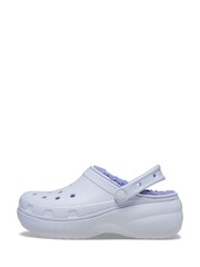 Lila - Crocs klassische Clogs mit flauschigem Futter und Plateausohle - Bild 7 von 7