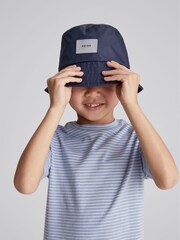 Reiss Airforce Blue/W Bois Jr Junior Stripe Crew Neck Jersey T-Shirt - Image 4 of 6