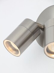 BHS Silver Leto Twin GU10 Outdoor Wall Light - Image 3 of 3