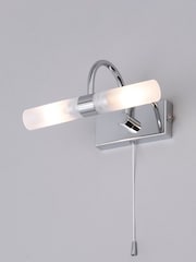 BHS Silver Corvus Bathroom Light - Image 1 of 3