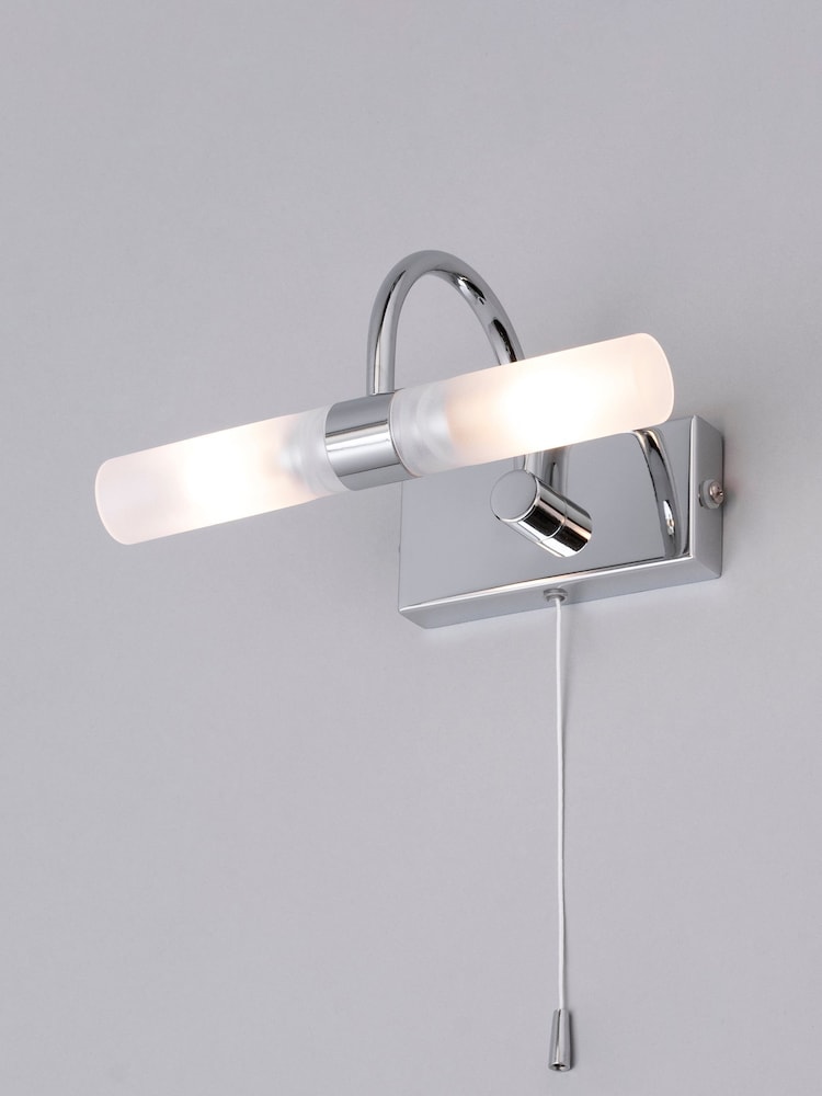 BHS Silver Corvus Bathroom Light - Image 1 of 3