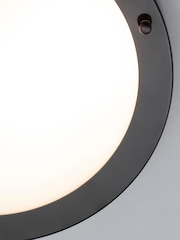 BHS Black Delphi Large Flush Bathroom Ceiling Light - Image 3 of 4