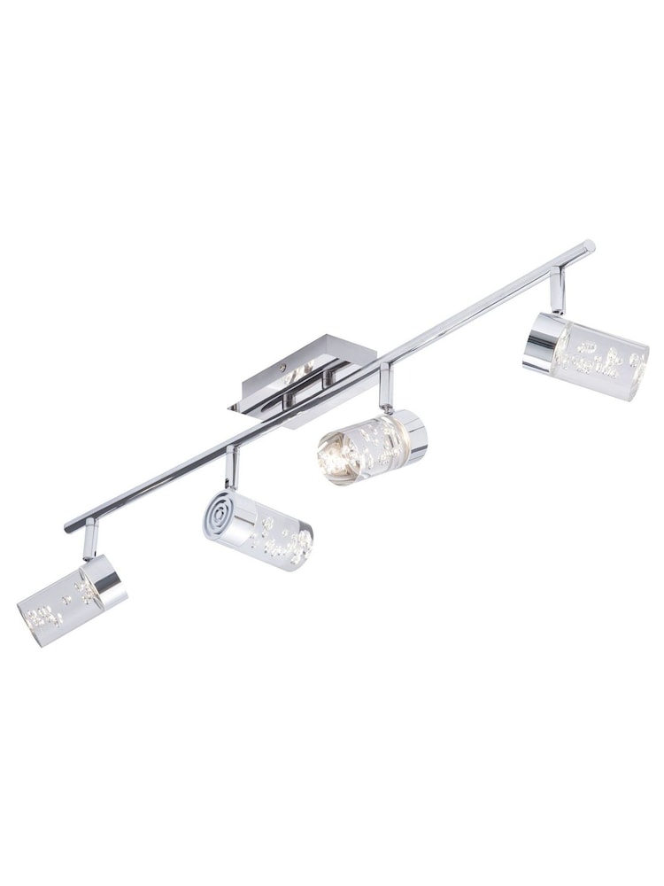 BHS Silver Felix Bubble LED Bathroom Bar Ceiling Light - Image 4 of 4