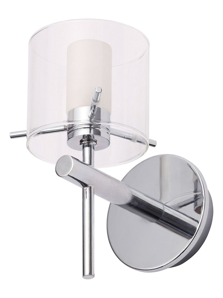 Silver Gene Cylinder Bathroom Wall Light - Image 3 of 3