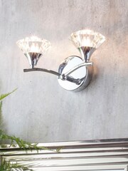 Silver Reena 2L Wall IP44 Chrome - Image 1 of 3