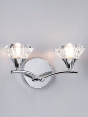 Silver Reena 2L Wall IP44 Chrome - Image 2 of 3