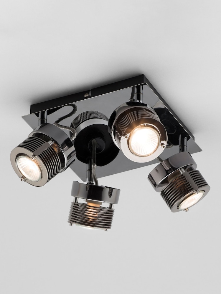 BHS Black Pedro 4 Light Spotlight - Image 1 of 3