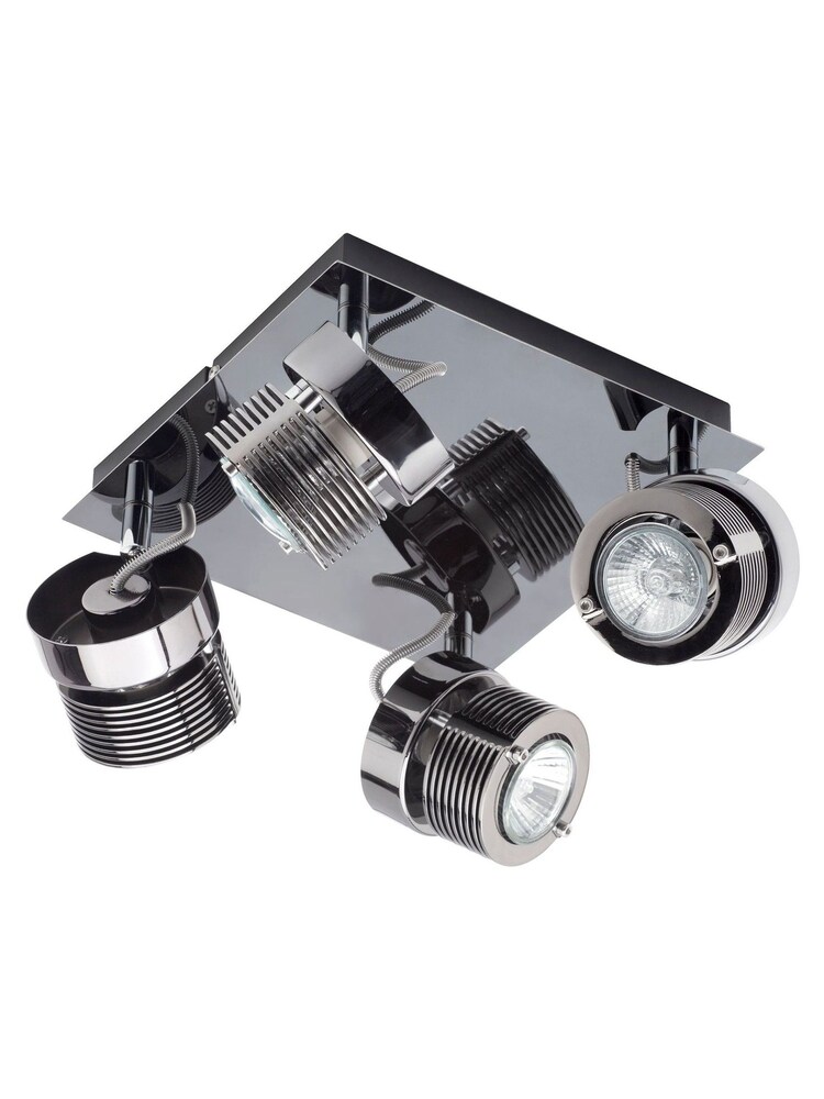 BHS Black Pedro 4 Light Spotlight - Image 2 of 3
