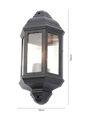 BHS Athena Black Wall Lantern Outdoor Light - Image 4 of 5