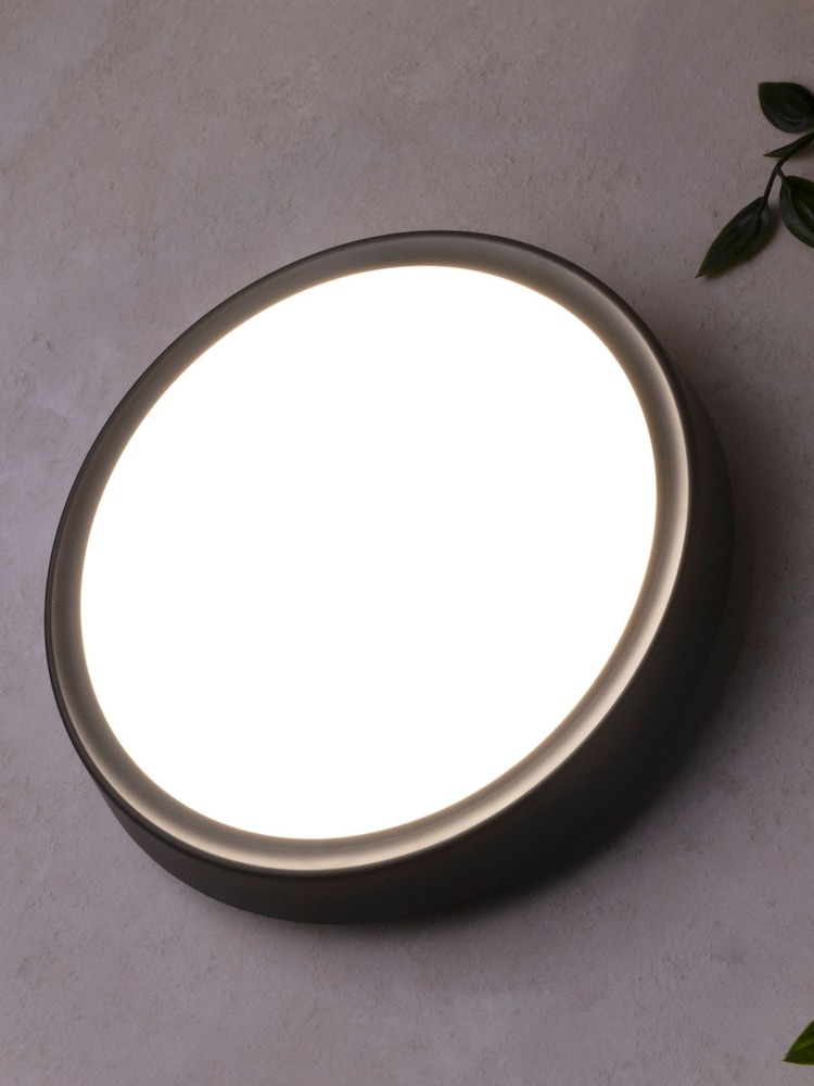 BHS Black Oxford LED Flush Ceiling Light - Image 1 of 3