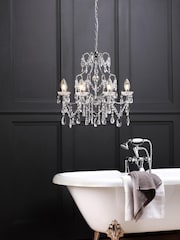 BHS Chrome BHS Annalee 8 Ceiling Light Indoor and Bathroom Chandelier - Image 1 of 5