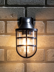 BHS Black Jura Outdoor Wall Light - Image 1 of 4