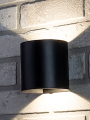 BHS Black Maui Up/Down LED Wall Light - Image 1 of 3