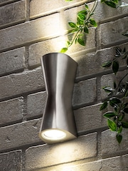 BHS Silver Skye Double Cone Wall Light - Image 1 of 4