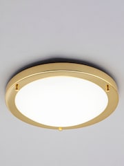 BHS Brass Delphi Large Flush Bathroom Ceiling Light - Image 2 of 3