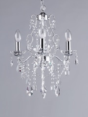 BHS Silver Annalee Bathroom Chandelier Chandelier - Image 2 of 5