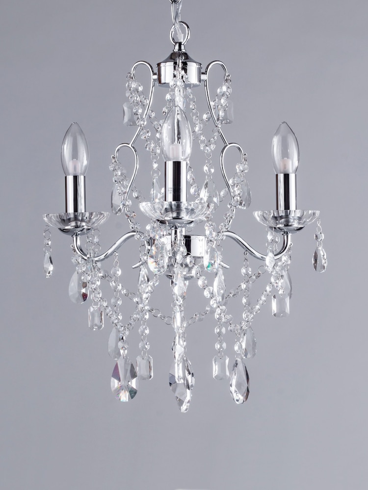BHS Silver Annalee Bathroom Chandelier Chandelier - Image 2 of 5