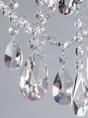 BHS Silver Annalee Bathroom Chandelier Chandelier - Image 3 of 5