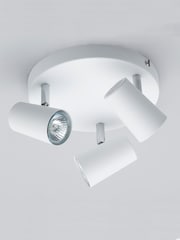 BHS Harvey White Harvey 3 Light Flush Spotlight - Image 2 of 5