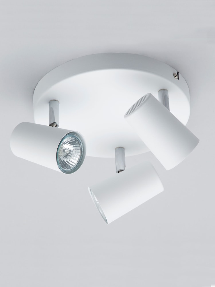 BHS Harvey White Harvey 3 Light Flush Spotlight - Image 2 of 5
