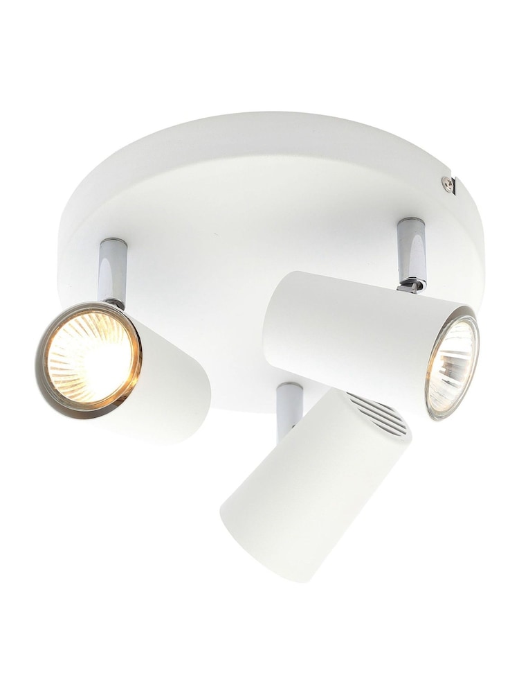 BHS Harvey White Harvey 3 Light Flush Spotlight - Image 5 of 5