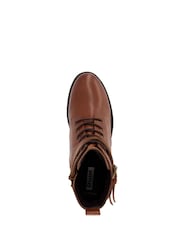 Dune London Wide Fit Paxan Stiefeletten mit Schnallenriemen und Absatz - Bild 5 von 6