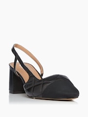 črna - Dune London Crofts Mid Block Heel Slingback črpalke - Slika 2 iz 5