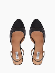 črna - Dune London Crofts Mid Block Heel Slingback črpalke - Slika 4 iz 5