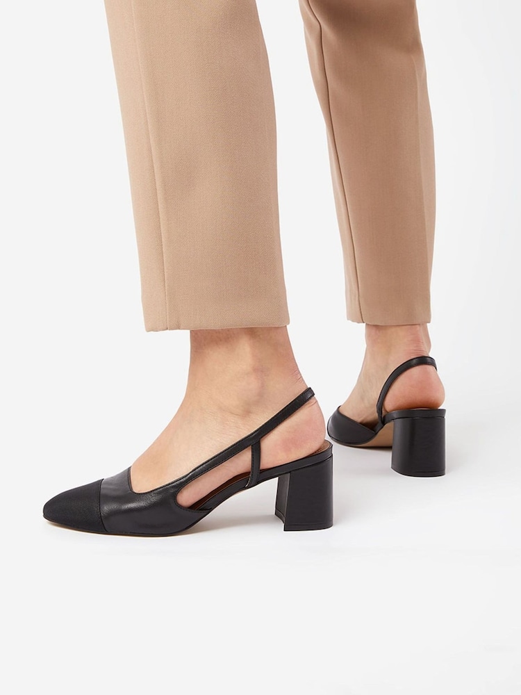 črna - Dune London Crofts Mid Block Heel Slingback črpalke - Slika 5 iz 5