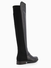 Dune London Black Tropic Over The Knee Stretch Boots - Image 3 of 5